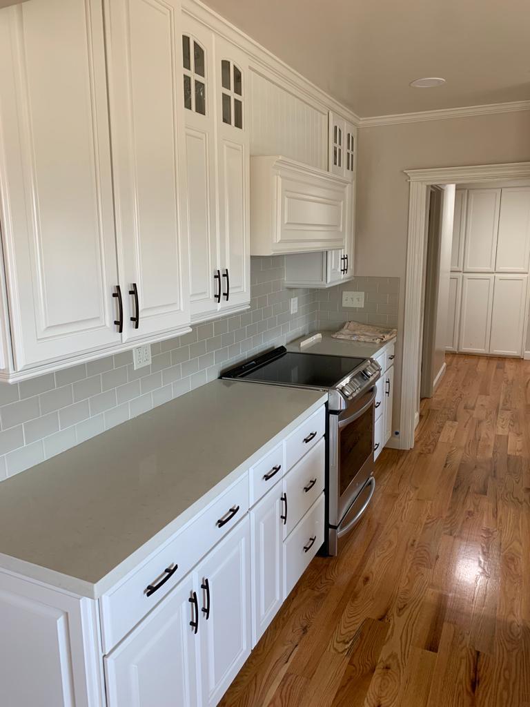 Kitchen cabinet refinishing project in Monterey, CA by RH Painting
