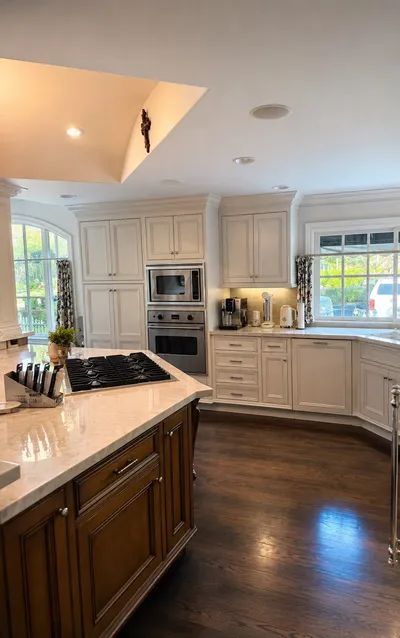 Kitchen cabinet refinishing project in Carmel-by-the-Sea, CA by RH Painting