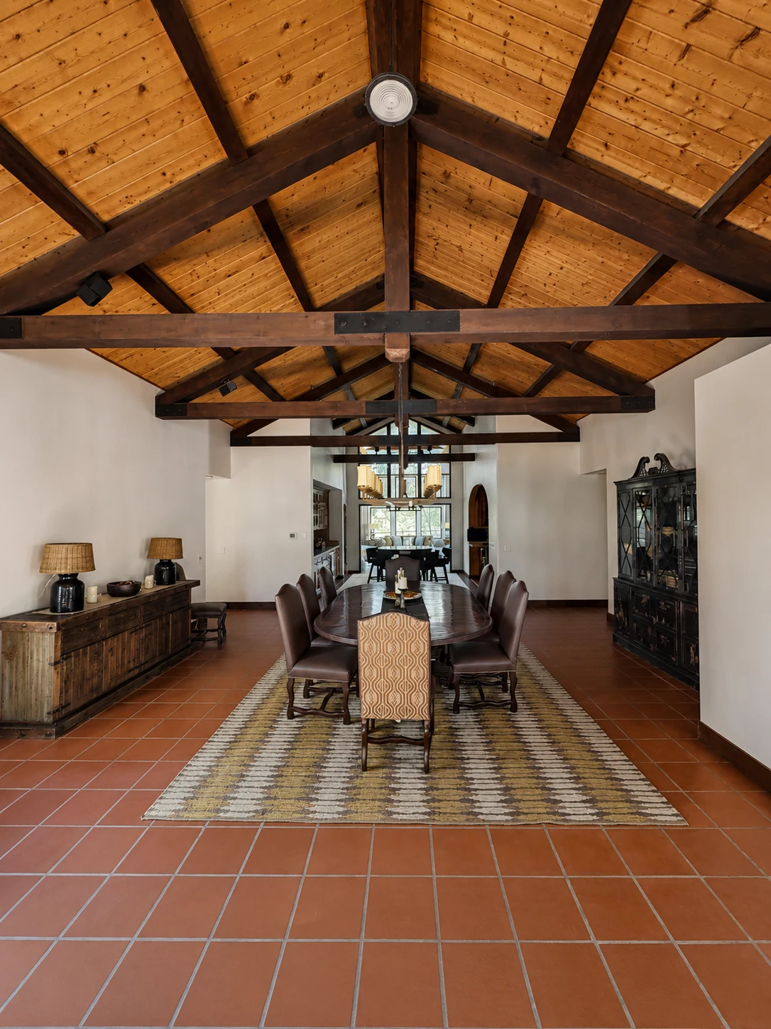 Interior dining room with painted walls and trim by RH Painting